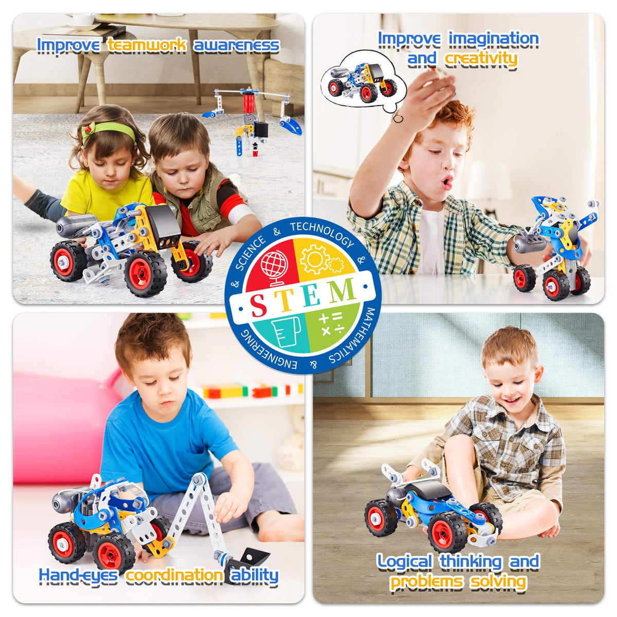 HUOZHI durable ABS plastic construction toys designed for long-lasting play.