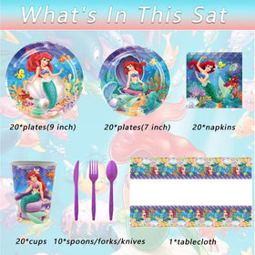 Hupalun Ariel balloons in bold hues for a magical party atmosphere.