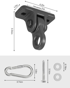 HUPBIPY carbon steel fixing ring provides firm ceiling attachment