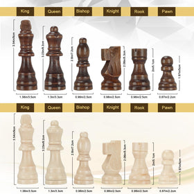 Hurdaos handcrafted magnetic chessmen stay in place during play