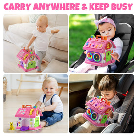 Hurdaos Montessori toy house clock to promote sequencing