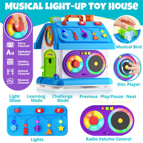 Hurdaos Montessori toy featuring colorful lights to boost attention.