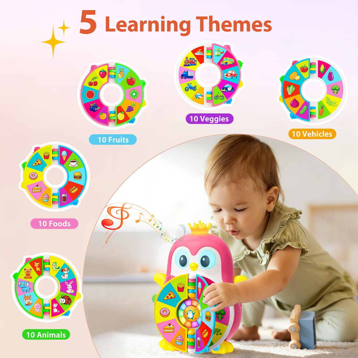 Hurdaos penguin sounds and music aid language listening in a fun setting.