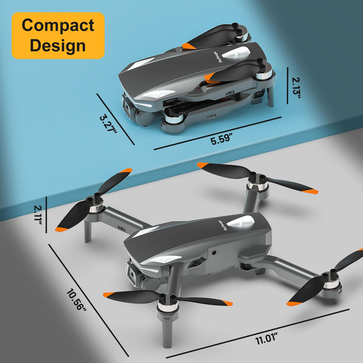HURSVIE drone beginner-friendly one-key start simplifies takeoffs