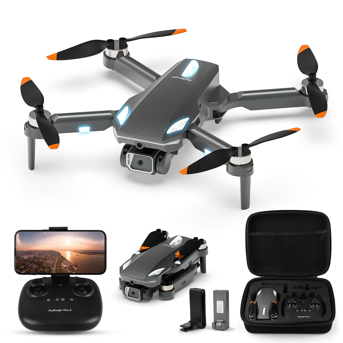 HURSVIE drone with 1080P camera for clear family moments