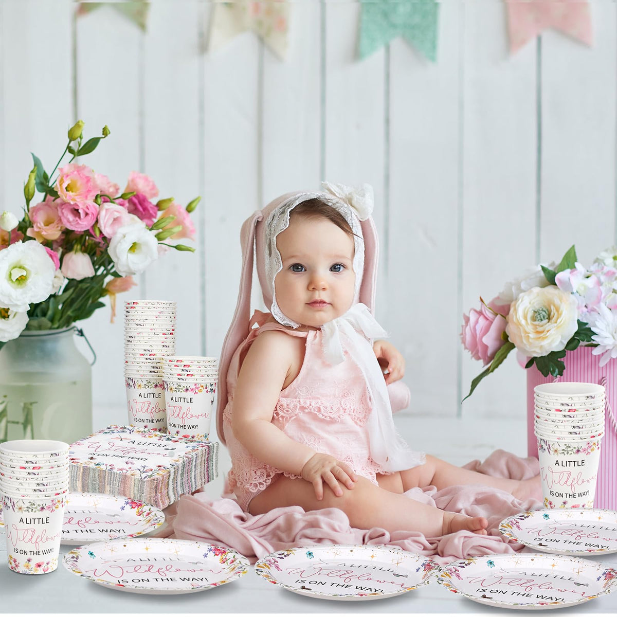 Hushee Baby in Bloom cups for convenient servings at celebrations
