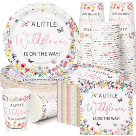 Hushee Baby in Bloom plates 9-inch for easy, mess-free meals at parties