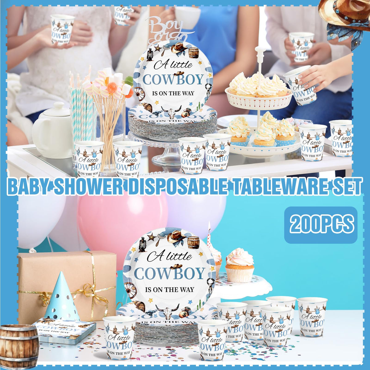Hushee family celebration use shows versatile decor ideas for boy or girl showers