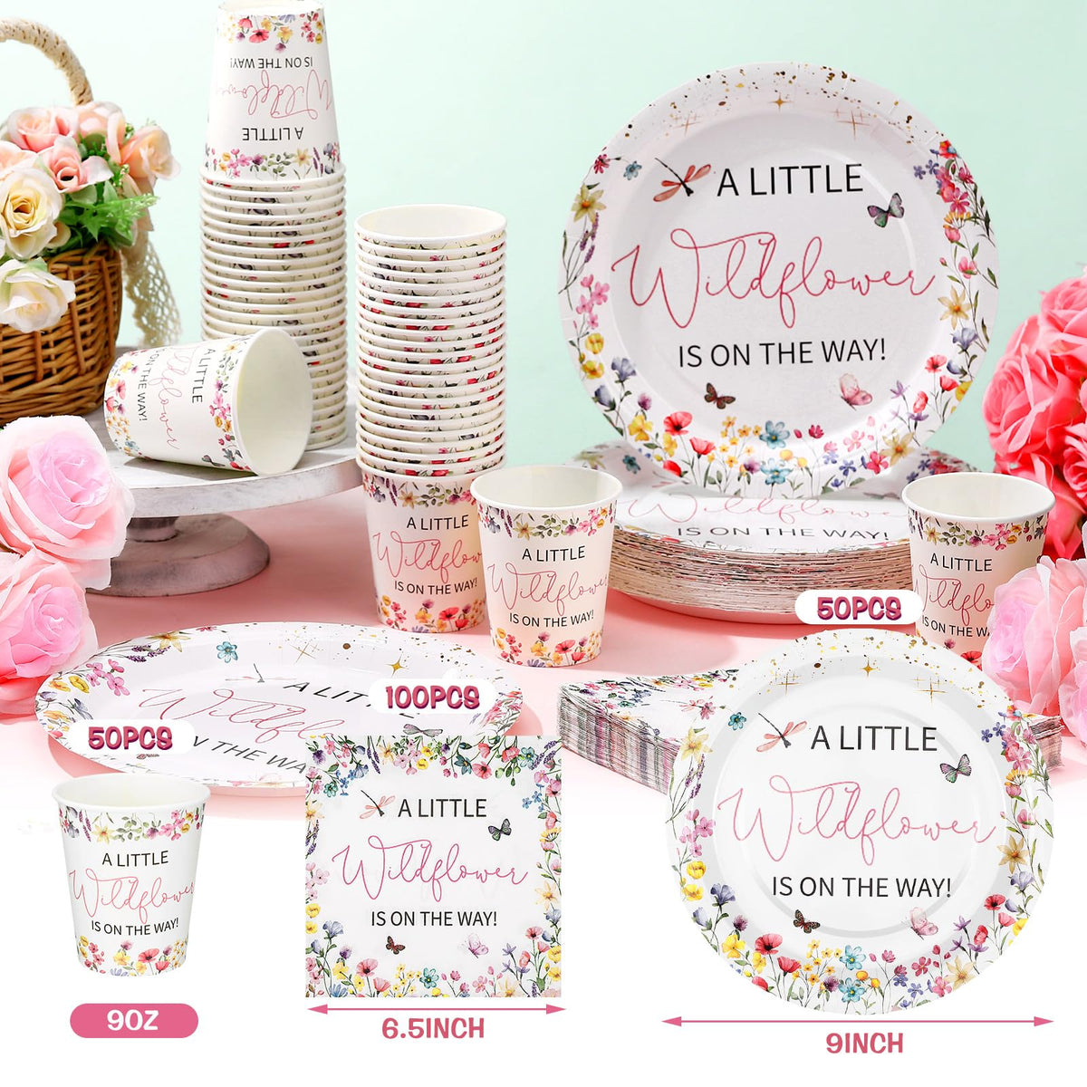 Hushee Wildflower-pattern tableware adds cohesive floral flair