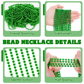 Huskein green bead necklace parade accessory enhances festive outfits