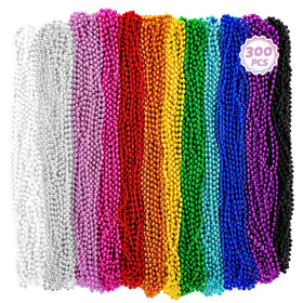 Huskein Mardi Gras beads necklace in 33 inch length for festive parades and parties.