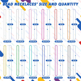 Huskein bulk beads set with 300 pieces for party favors and decorations.