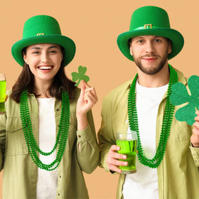 Huskein green bead collection, 120 pieces for bulk celebrations