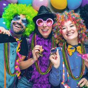 Durable plastic construction supports reusable beads for events.