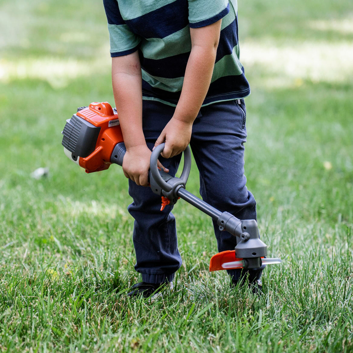 Husqvarna toy trimmer designed for budding professionals in pretend play