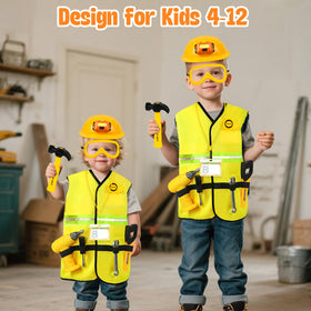 HUUIDY dress-up tools set close-up shows durable, child-friendly construction.
