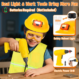HUUIDY electronic drill mimics real drilling with rotating bits and sounds.