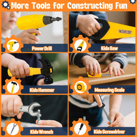 HUUIDY ID badge and tools help organize pretend worksite roles.