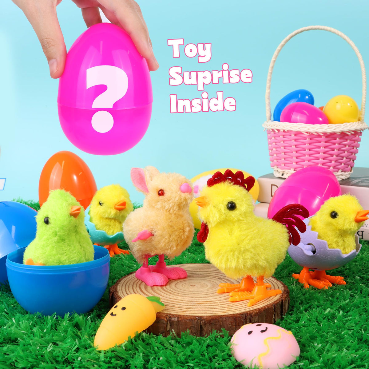 Huyamap bright color jumbo Easter eggs for easy spotting