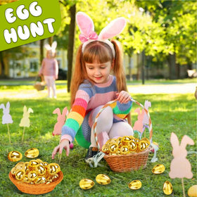 Huyamap classroom prize gold Easter egg 36-pack for rewards.