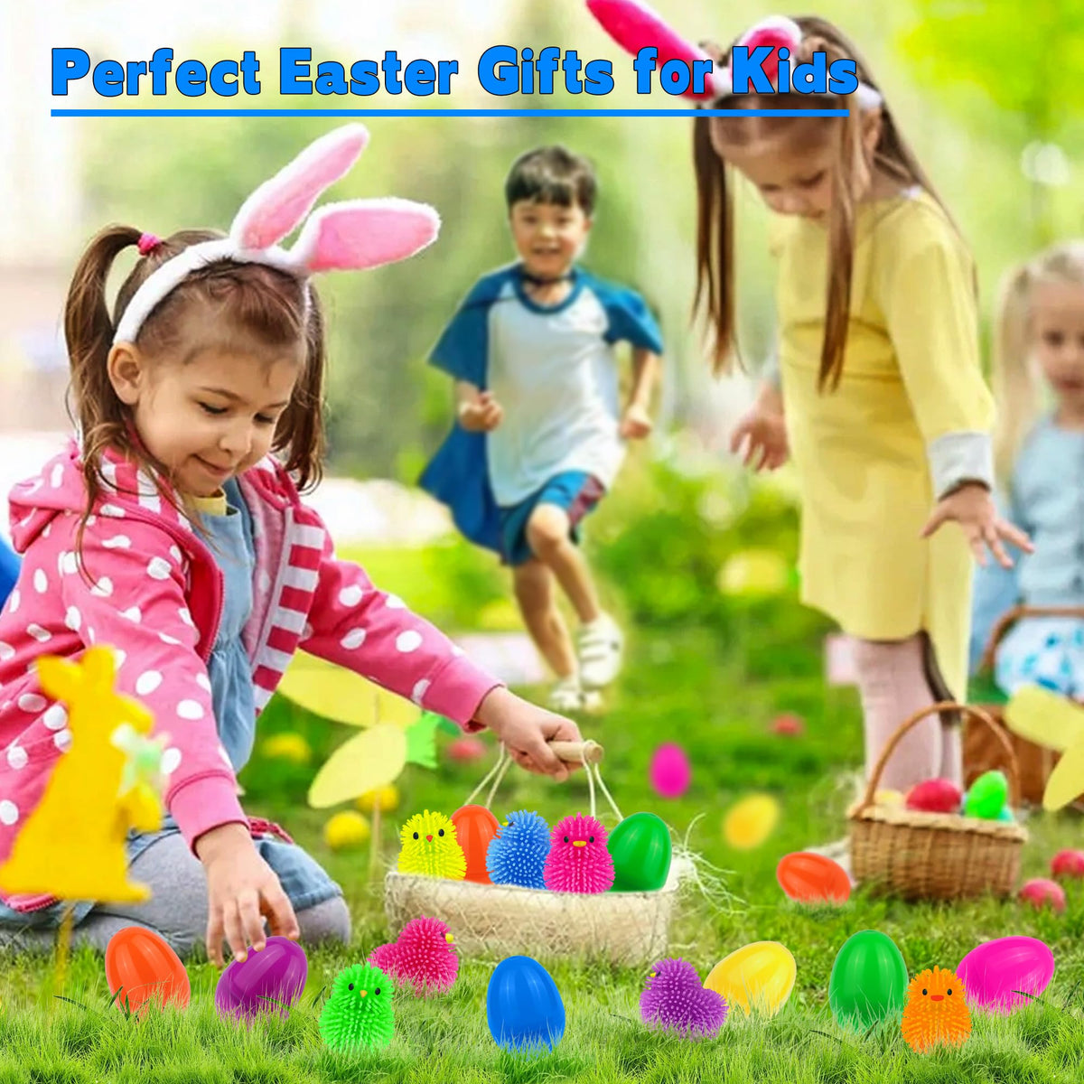 Huyamap soft, squishy puffer ball easter toy ideal for baskets