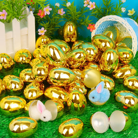 Huyamap gold Easter eggs 36-pack ready for hunts and gifting.
