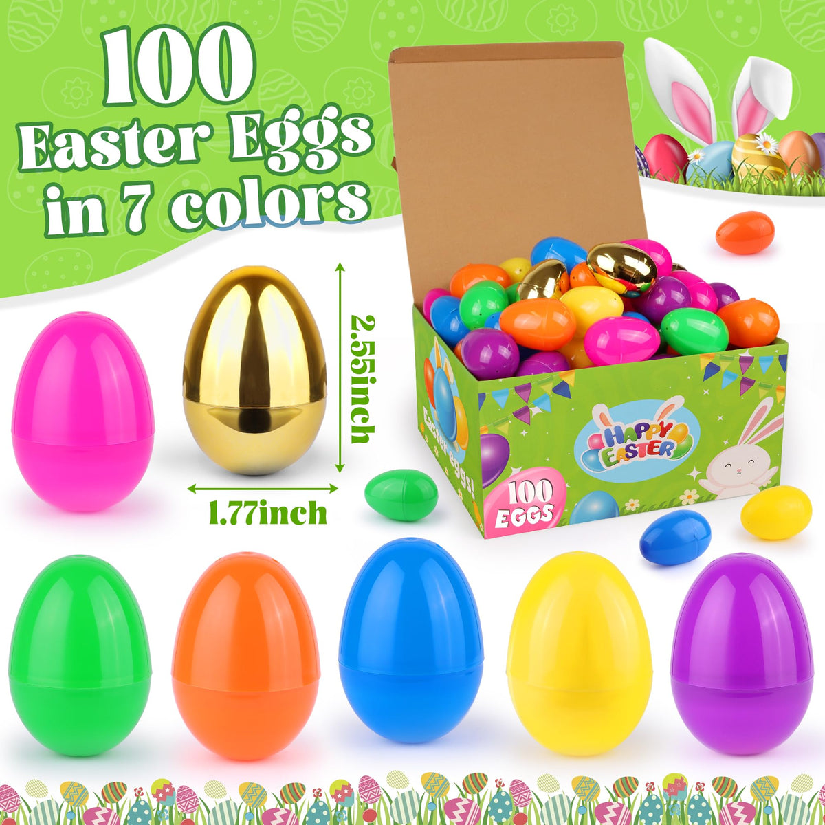 Huyamap golden surprise eggs showcase six shiny prizes for special moments.