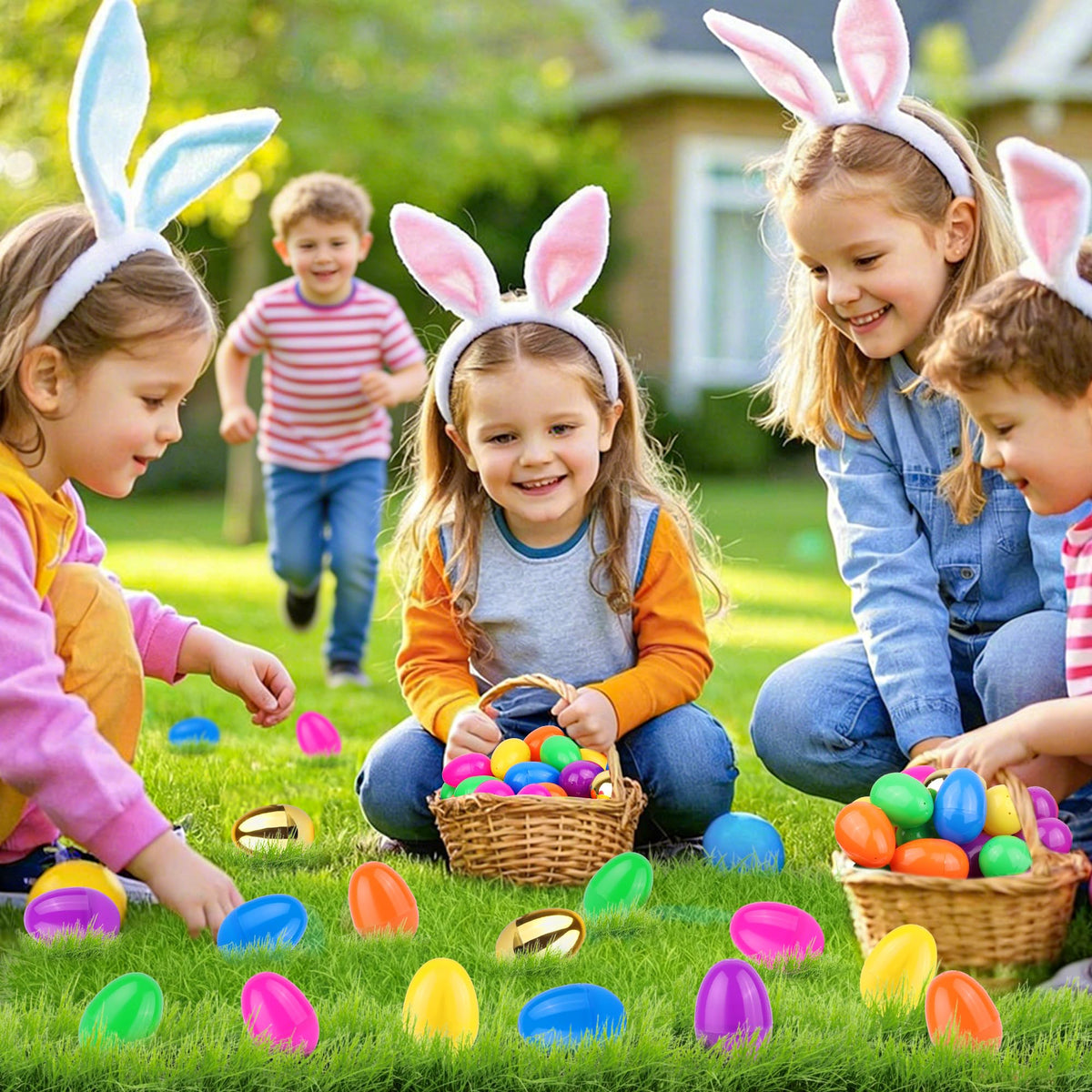 Huyamap kid-friendly Easter eggs with smooth edges for safe play.