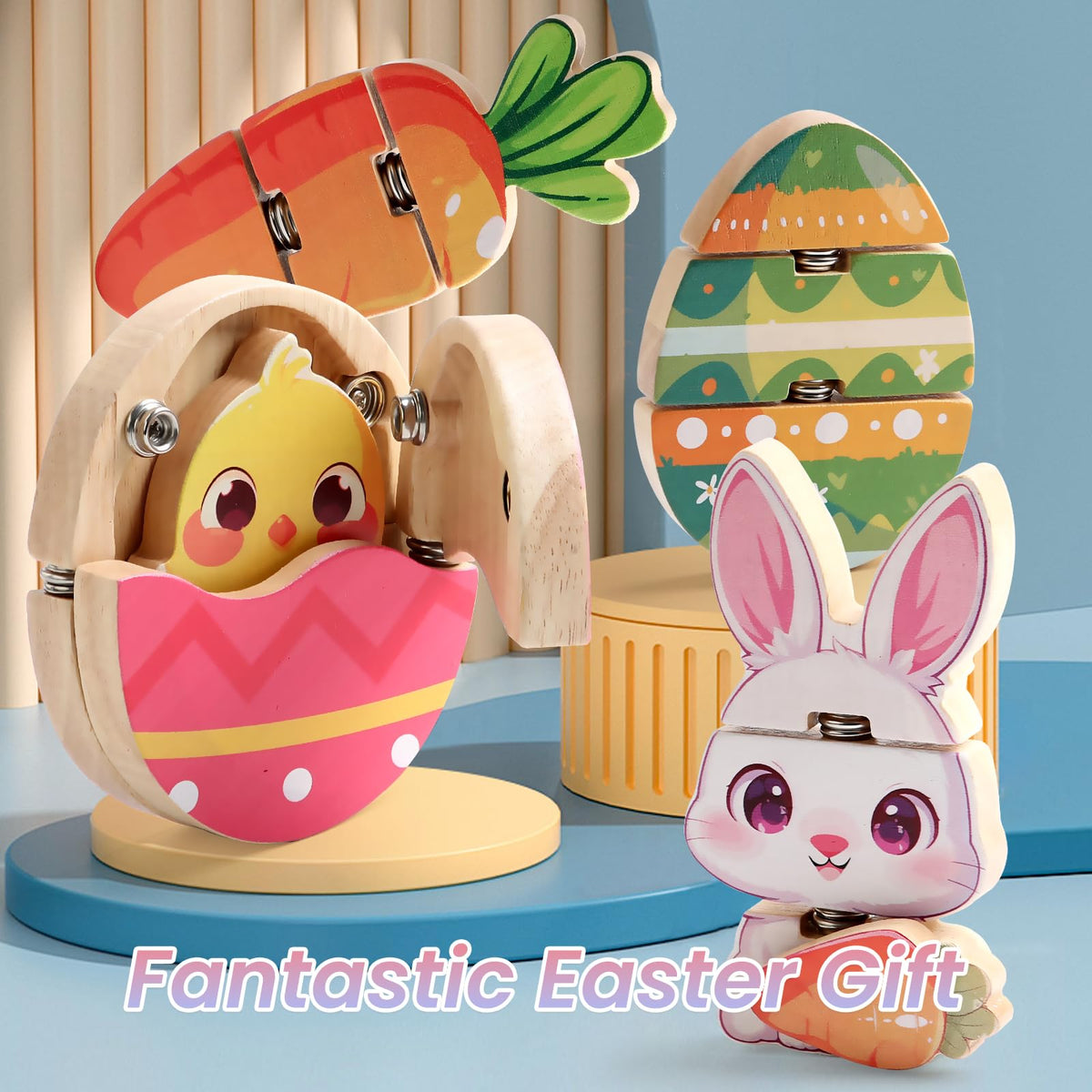 HUZU assembly pieces showcase sturdy wooden construction.