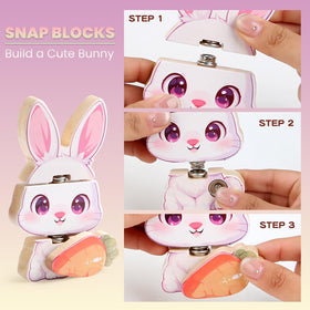 HUZU Easter Snap large carrot piece encourages imaginative building.
