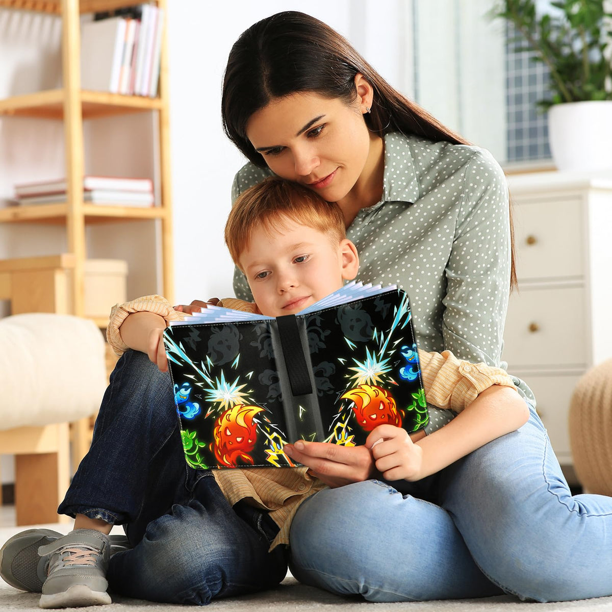 HVECT organized card collection helps kids and collectors view favorites at a glance.