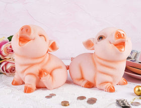 Educational savings tool for kids with H&W piggy bank