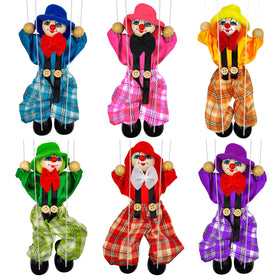 HWIWAOQM clown puppet with bright colors enhances family puppetry.