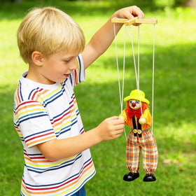 HWIWAOQM puppet height 24 cm and 44 cm string for versatile play.