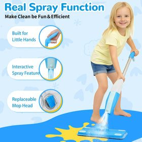 HWZ Kids Cleaning Set includes microfiber pads for easy wash and reuse