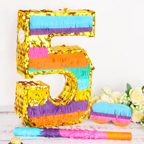 Hxezoc Rainbow 5 pinata party setup ideas for a festive scene