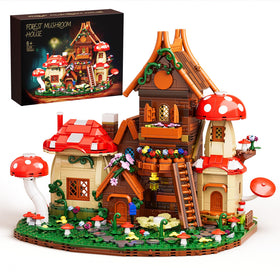 HXTTBD forest mushroom house roof in red, boosts imaginative play sessions.
