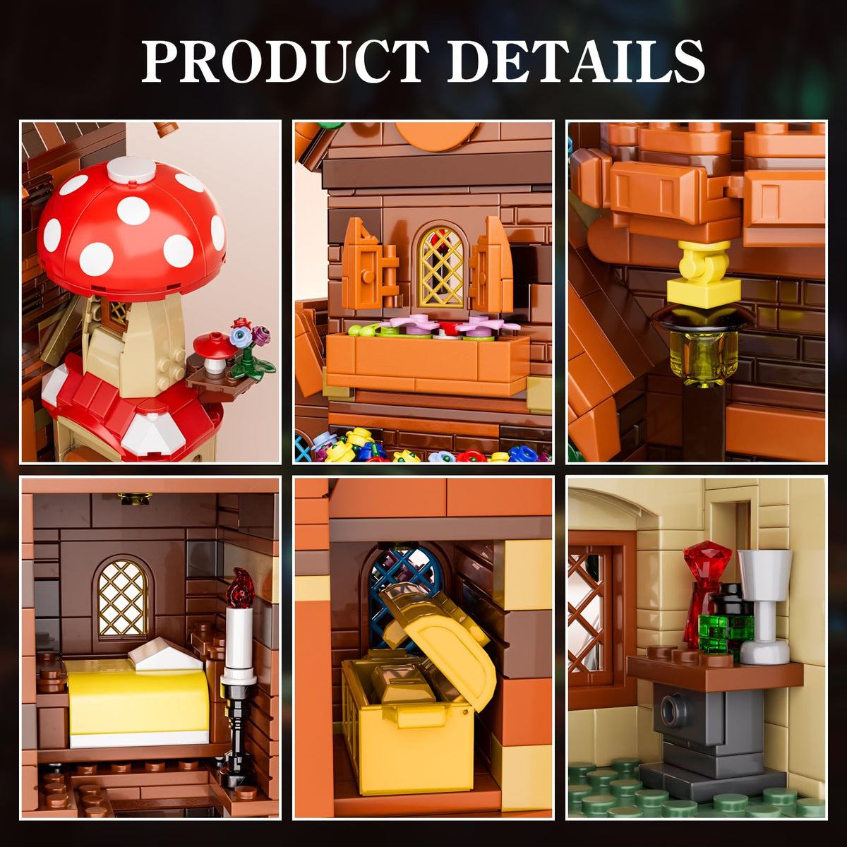 HXTTBD interior mini furniture like bed and table, enhancing storytelling setups.