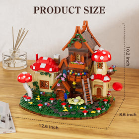 HXTTBD mushroom cottage openable windows invite interactive storytelling.