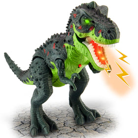 HYAKIDS T-Rex toy walking action promotes active play and imagination.