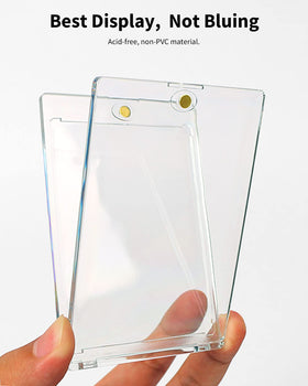 HYARUAT 35pt magnetic card holder UV-blocking feature helps preserve card colors over time.