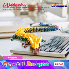 HyBaiS 24-inch dragon tail rotation, showcasing full articulation for display.
