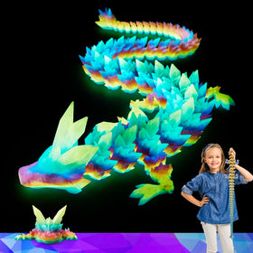 HyBaiS 30-inch dragon in a dynamic stance for desk or shelf display.