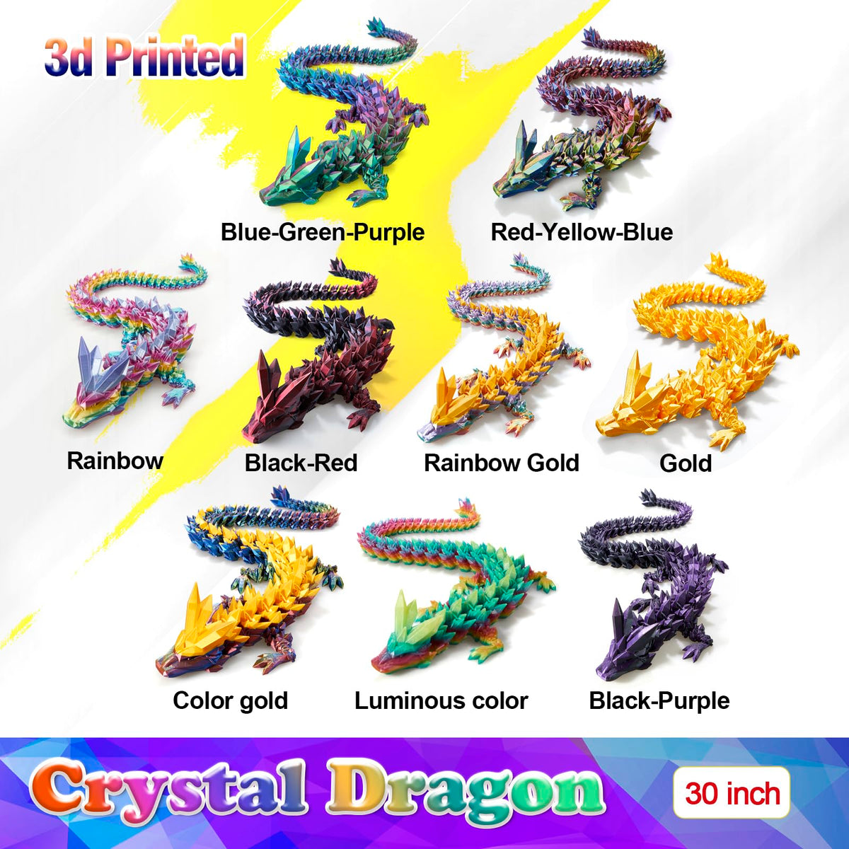 HyBaiS non-toxic PLA dragon, safe for kids ages six and up.