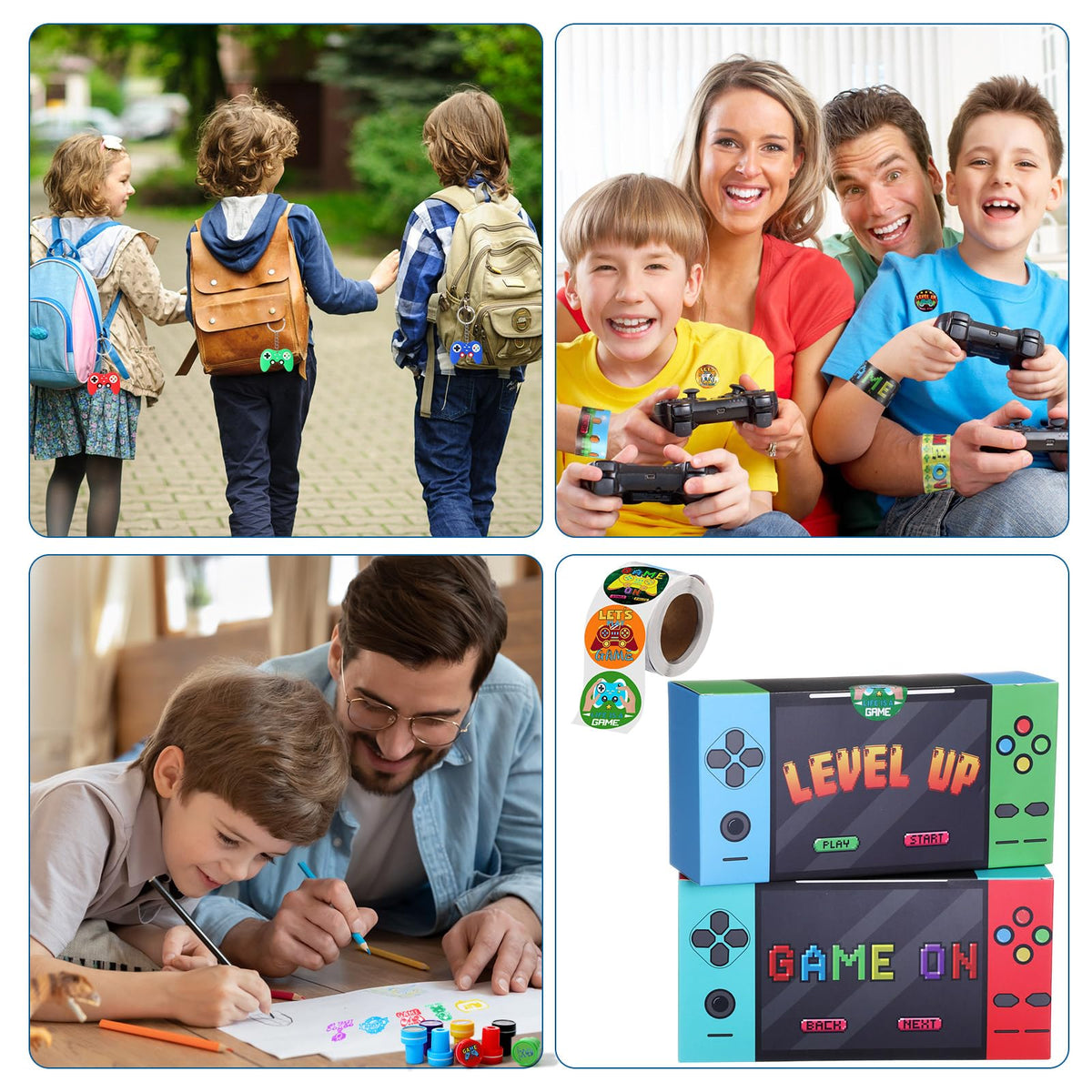 HyDren 179 Pcs badges with game imagery for lanyards and displays