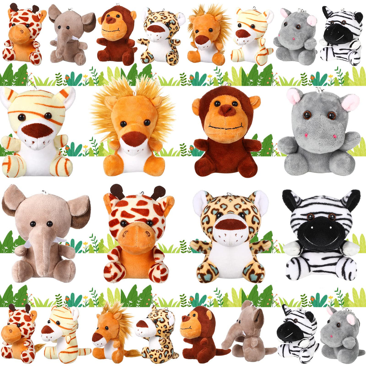 HyDren lion plush with keychain for backpacks and party favors.