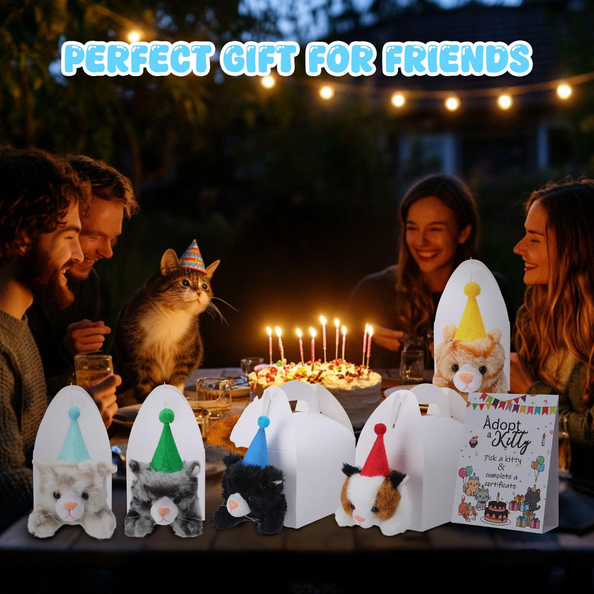 HyDren pet adoption party set with cards and displays