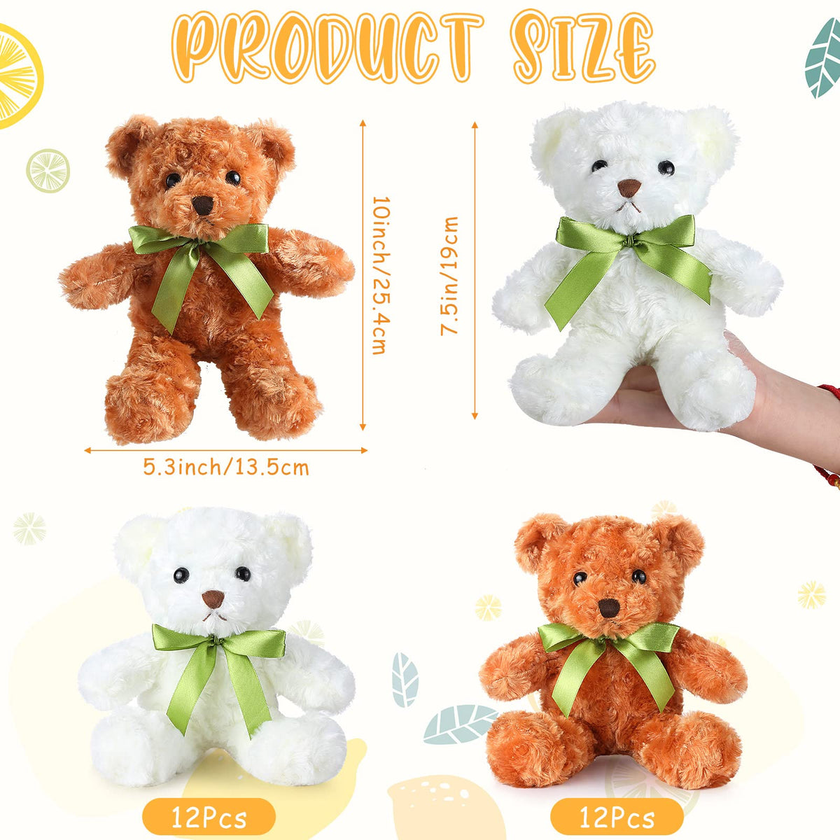 HyDren white bear plush in rose velvet, gentle tactile sensation