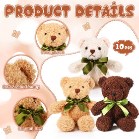 HyDren bulk plush bears in multiple colors, great for gifting and decorations.