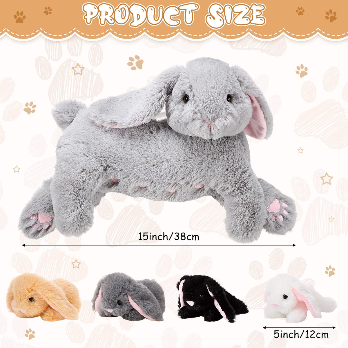 HyDren plush mother bunny with magnet noses for playful interaction.